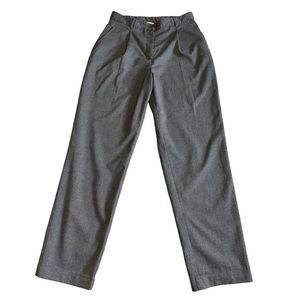 Monkl Gray Pleated Front Straight Leg Career Wear Trousers Size 40 (US 10)